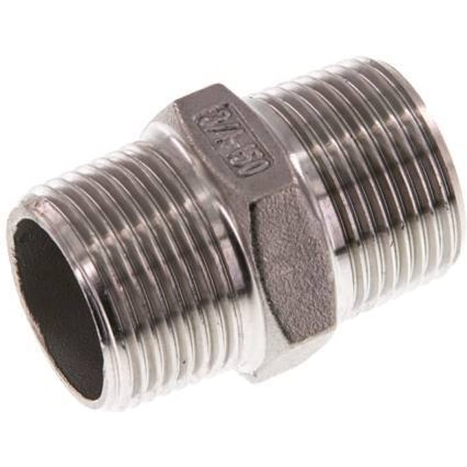 R 3/4'' RVS Borstnippel 16 Bar