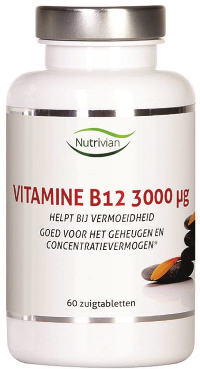 Nutrivian Vitamine B12 methylcobalamine 3 mg 60 Zuigtabletten