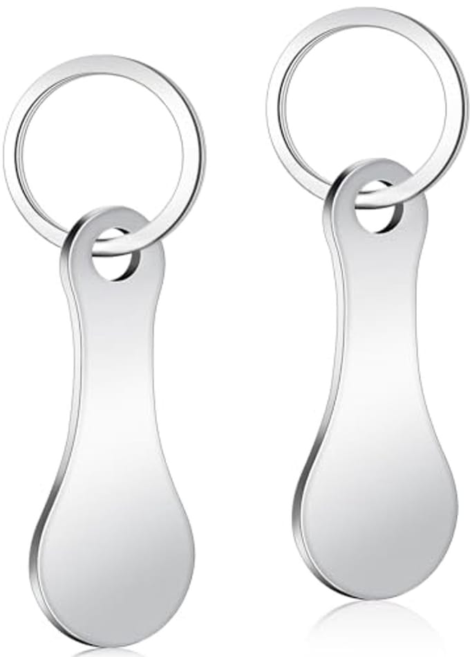 Boodschappentrolley Sleutelhangers - 2 Stuks Trolleymunten voor Supermarkt