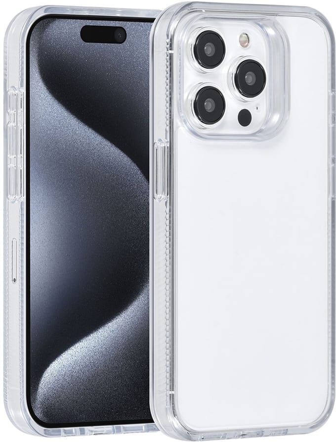 UNIQ Accessory Back Cover - Apple iPhone 15 Pro - Wit - Versterkte hoeken - Slank design