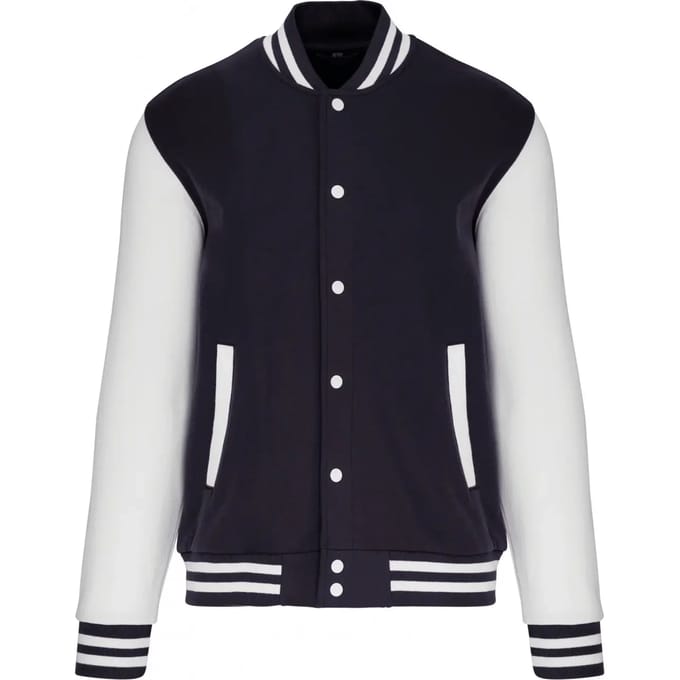 Kariban Kinder college jacket K498 - Navy / White - 10/12 Y (10/12 ans)