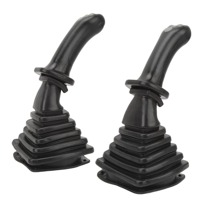 2 stuks 3-knops graafmachine joystick handgrepen met stofkap vervanging voor Doosan DH DX150 215 225 black