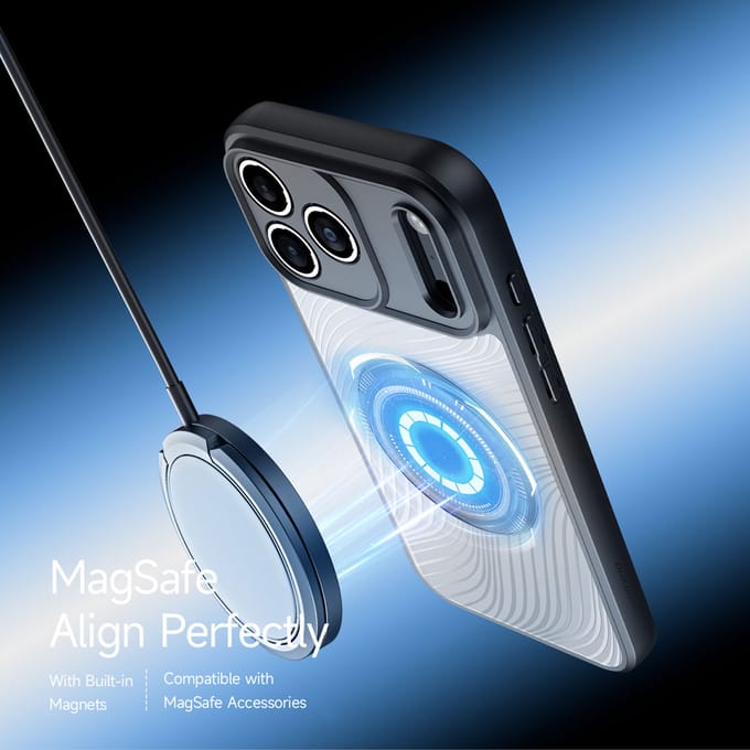 Dux Ducis Aimo Backcover geschikt voor MagSafe geschikt voor iPhone 17 Pro Max - Transparant