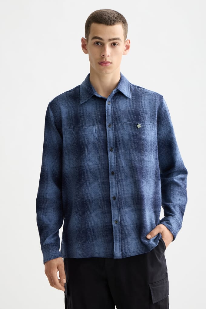 Scotch & Soda Shadow Check Shirt Peacoat Shadow Check Taglia: L | Camicie Casual Outlet | Uomo