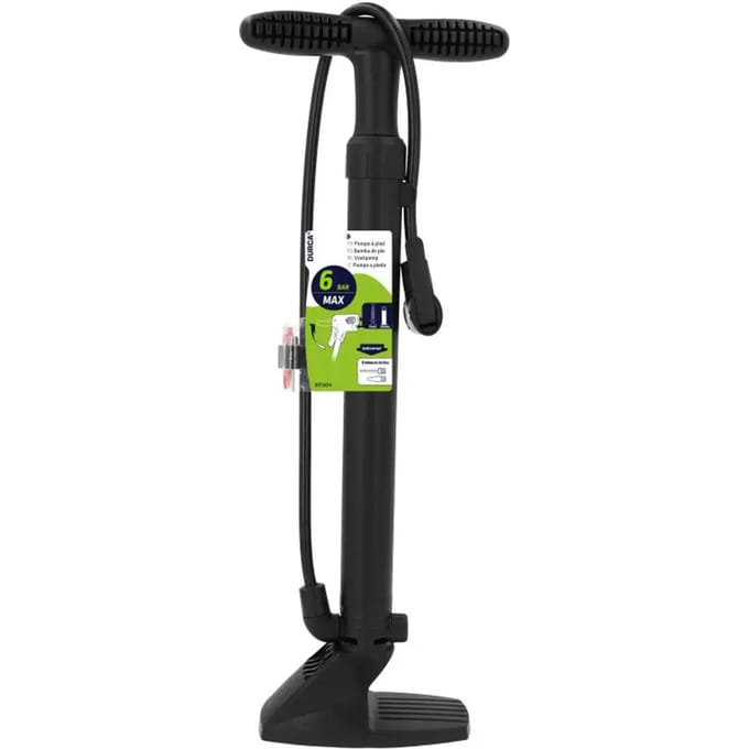 Pomp op plastic voet + opblaasset Durca
