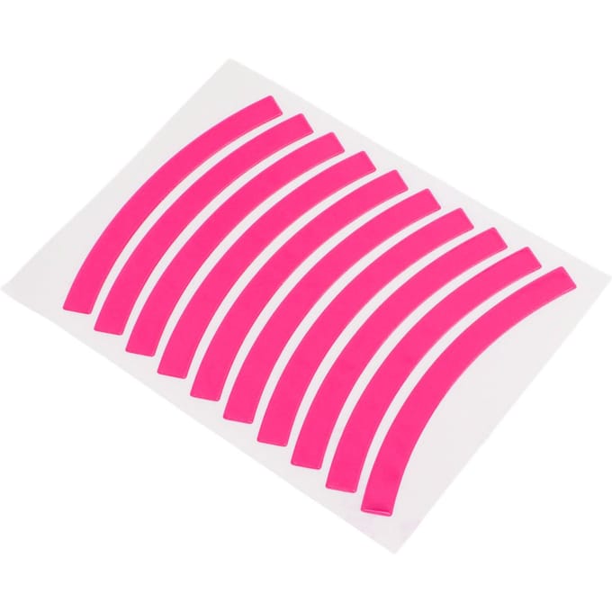 Kinderen Loopfiets Reflecterende Stickers Fietswiel Plakstickers Tape Veiligheidsstrips Loopfiets Accessoires roze