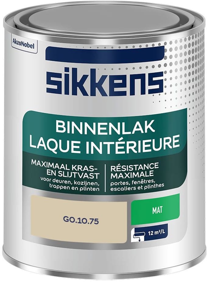 Sikkens - Binnenlak Mat - G0.10.75 - Mengverf - 750 Ml