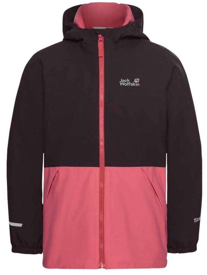 Jack Wolfskin Snow Days Jas Zwart,Roze 104 cm Meisje
