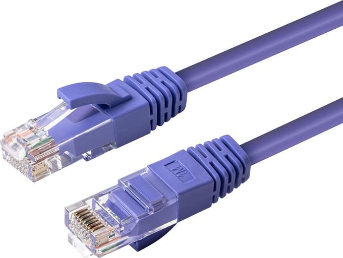 Microconnect MC-UTP6A005P netwerkkabel Paars 0,5 m Cat6a U/UTP (UTP)