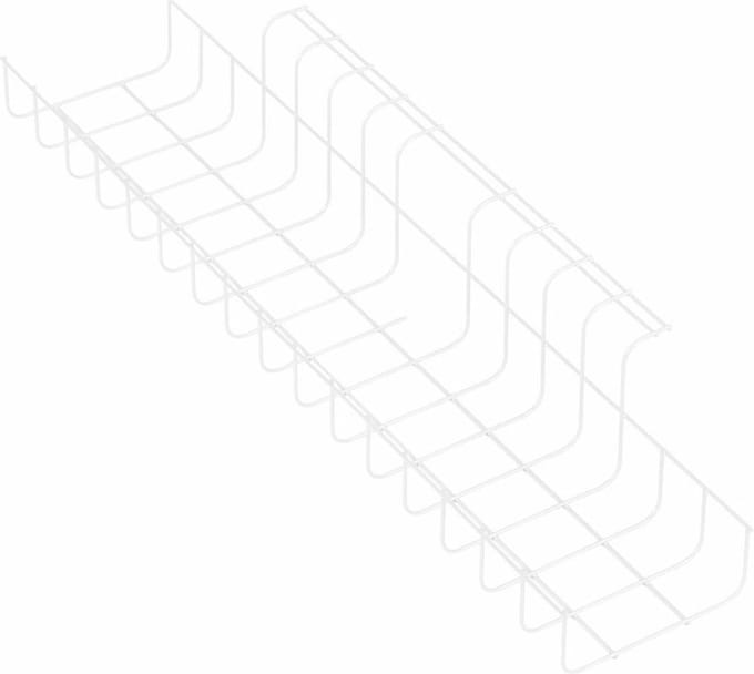 Universele kabelgoot voor onder bureau, 490 mm WIT.