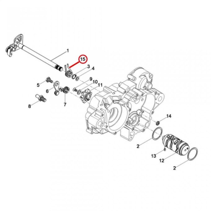 Ressort origine pour Scooter Gilera 50 GP Neuf