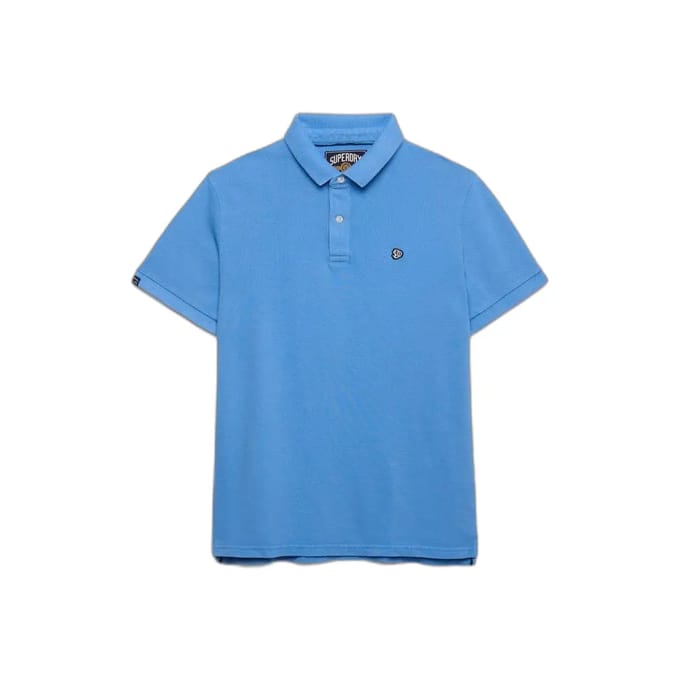Superdry Vintage Destroy Korte Mouw Poloshirt Blauw S Man