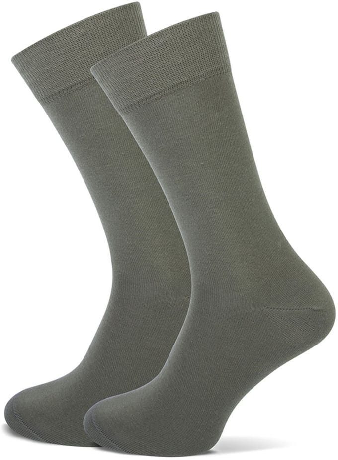 MarcMarcs - 4-Pack - Effen Sokken - Nette 2-Pack - Heren - khaki - 43-46 - 91900