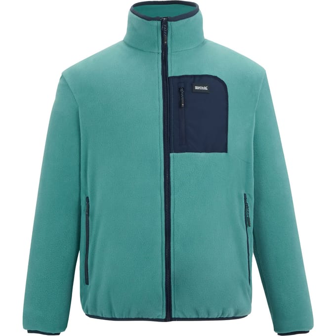 Regatta Heren Frankie Full Zip Fleecejack (Noordpool/Zwart)