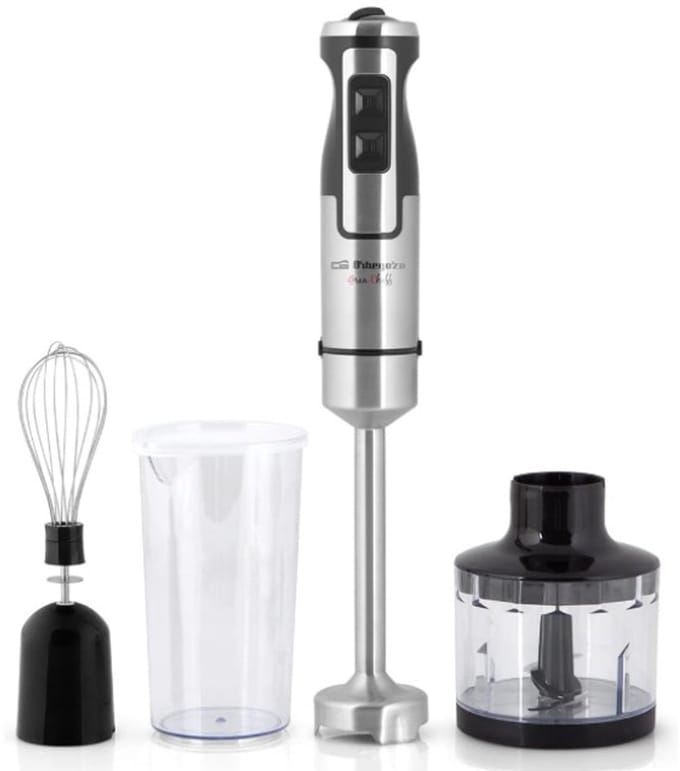 Eisenbach Compacte 3-in-1-keukenmachine staafmixer (blender, garde, hakmolen) Turbo functie
