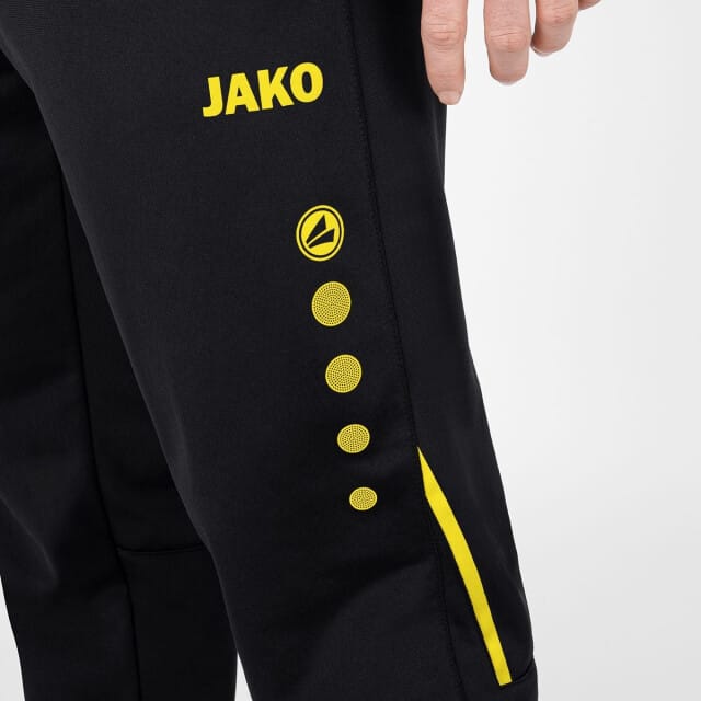 Jako Challenge Polyesterbroek Heren - Zwart / Citroen | Maat: S