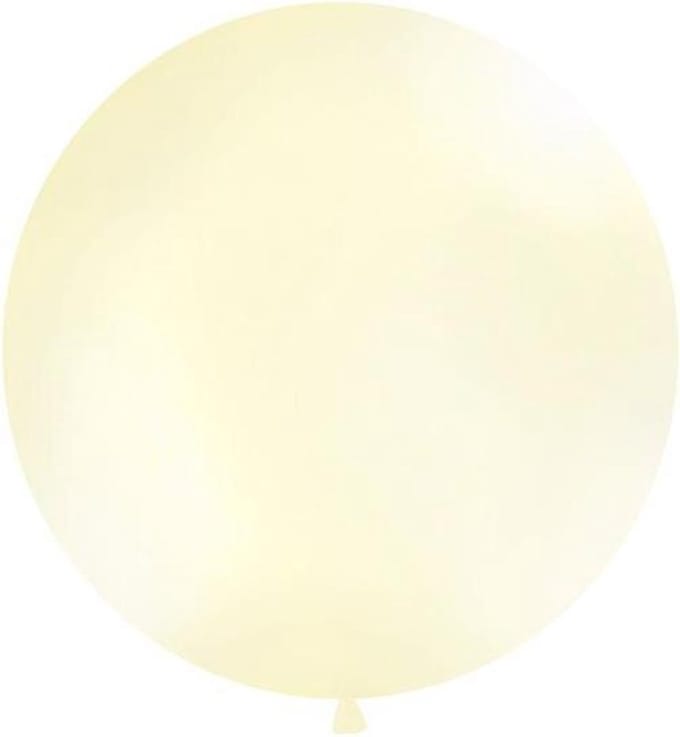 """Balloon 1m, round, Metallic creme"""