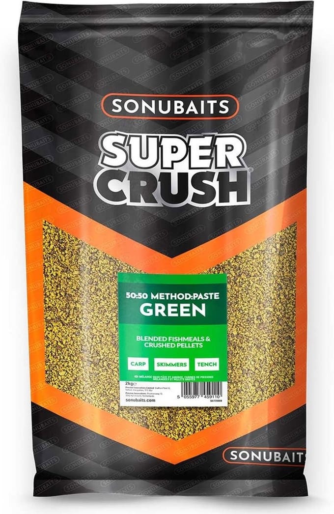 Sonubaits Super Crush 50/50 Method Paste Green Groundbait | 2kg 2kg