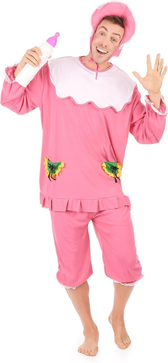 Vegaoo - Roze babykostuum voor heren