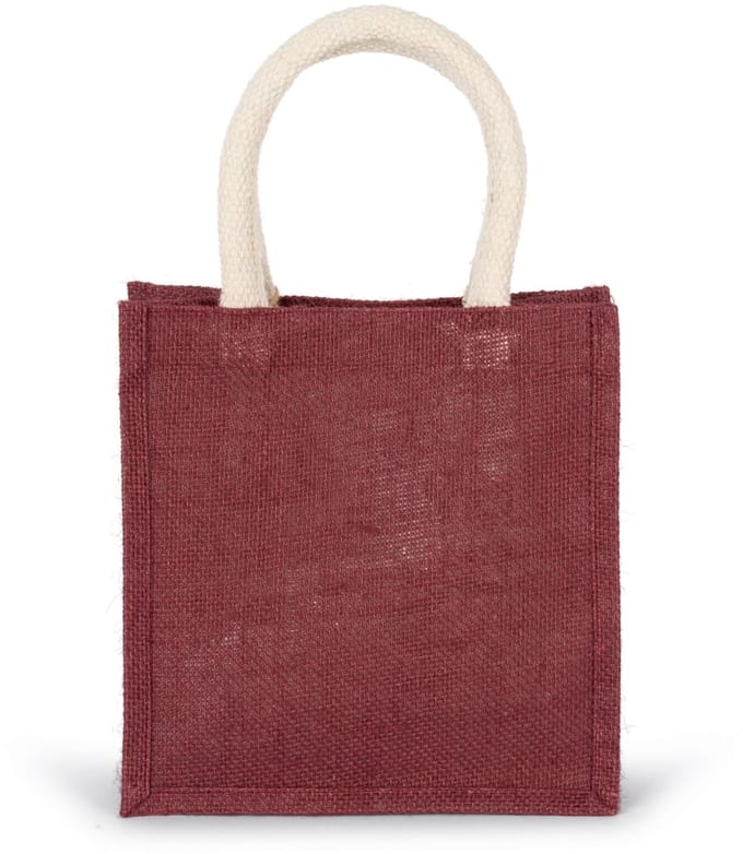 Kimood Shopper van jutecanvas - klein model KI0272 - Light Rosewood - One size