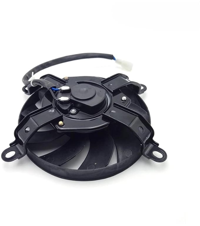 Motorventilator - Koelventilator Motor - Motor Koelen - Universeel Ontwerp - 6 Inch - Zwart