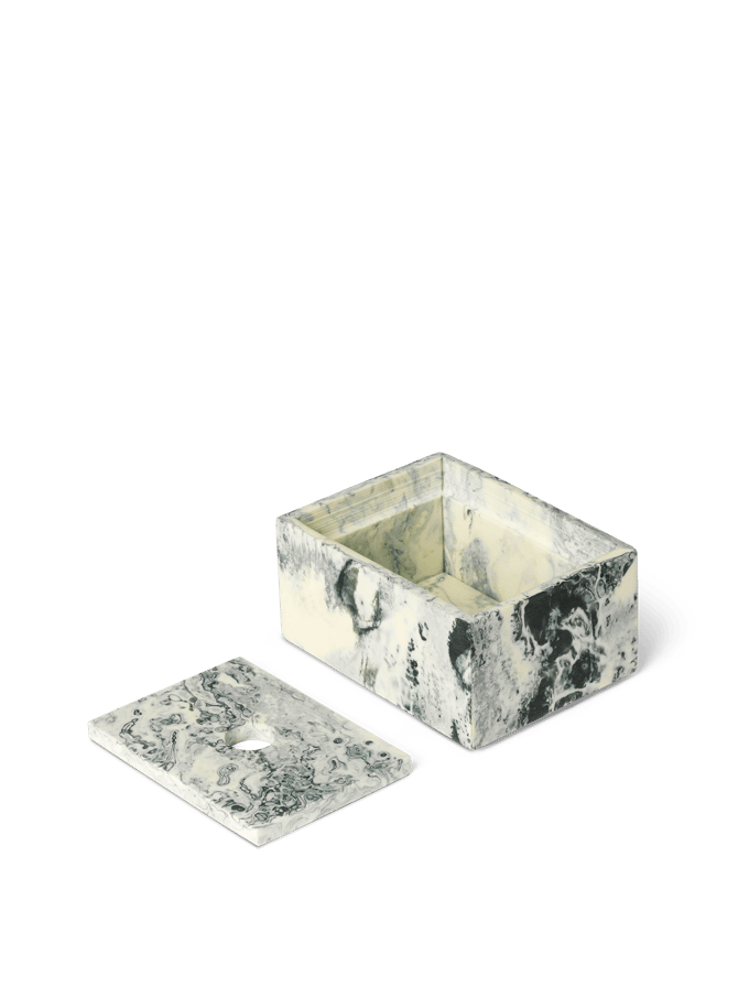 Ferm Living Mist Box - emerald off white - 7,5 x 10 cm