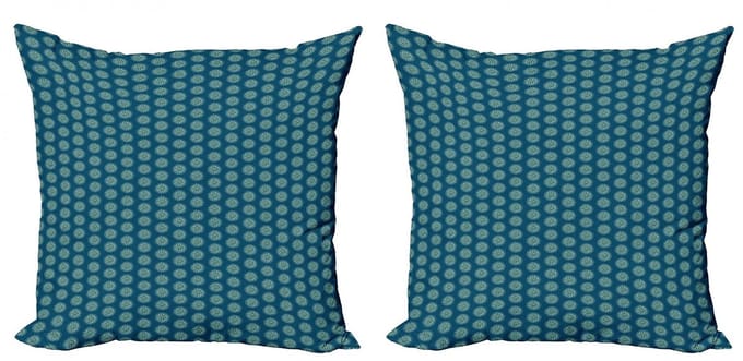 ABAKUHAUS Kussenhoes Set – Dubbelzijdig Bedrukt – 2x40x40 cm