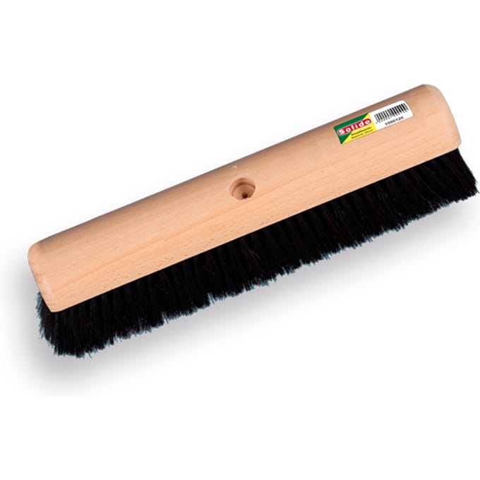 Zaalveger 50 cm | zwart gemengd paardenhaar