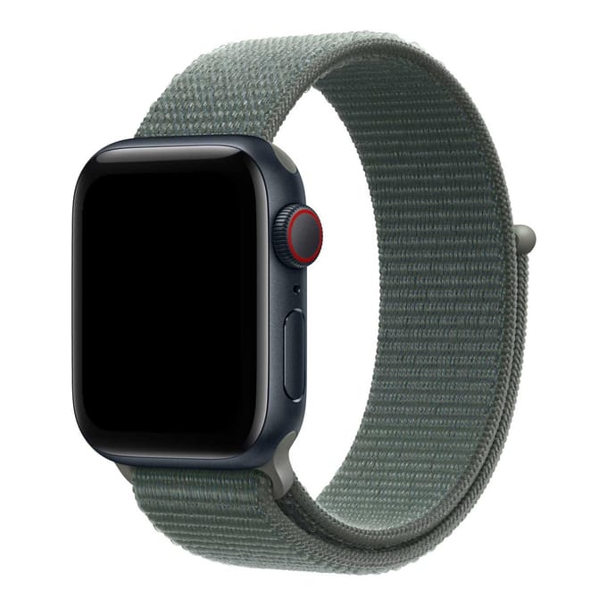 2+1 | Apple Watch Bandje Flyne - Geweven - Nylon - Saliegroen