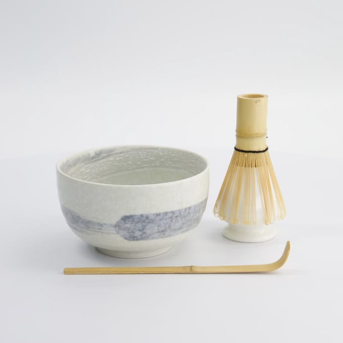 Tokyo Design Studio - Matcha Giftset Hayase - Wit - 13x7cm