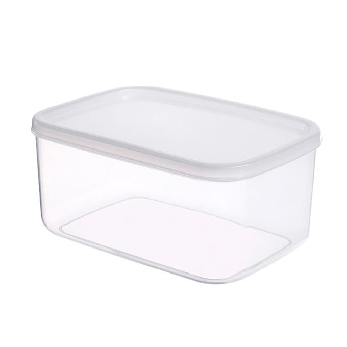 Koelkast Organizer Grote Opslagcapaciteit Plastic Vershoud Lunchbox Koelkast Opbergdoos 900ml white