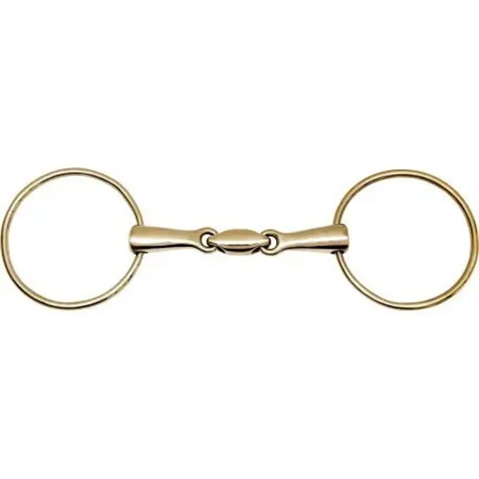 2-rings paardenbit in nieuwzilver Feeling
