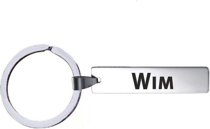 Sleutelhanger Met Naam - Wim - RVS