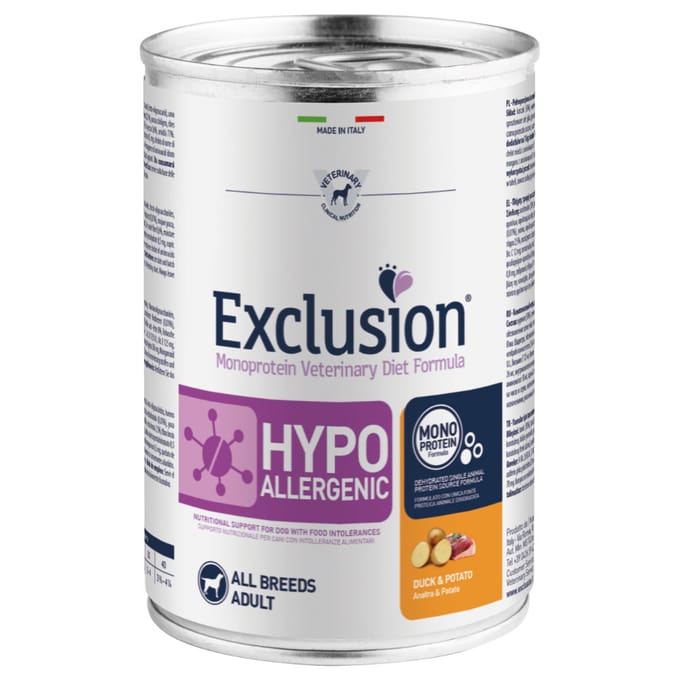 6x400g Eend & Aardappel Exclusion Diet Hondenvoer