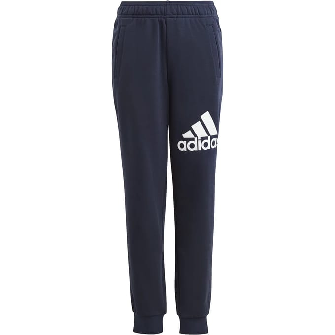 Joggingbroek klassieke pasvorm katoen grote logo kind adidas Essentials