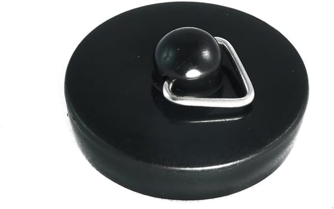 2x Zwarte Nylon Zinkplug 35mm - Geschikt voor Caravan wastafel