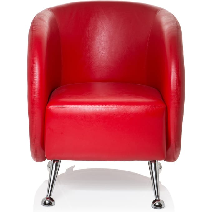 ST. LUCIA | 1-Zits - Gestoffeerde fauteuil Rood