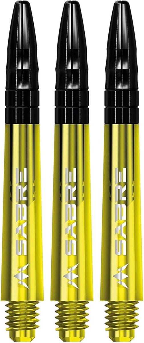 Dart Shafts - Dart Accessoires - Darts Spelen - Aluminium Flight Grip - 40 mm - Geel