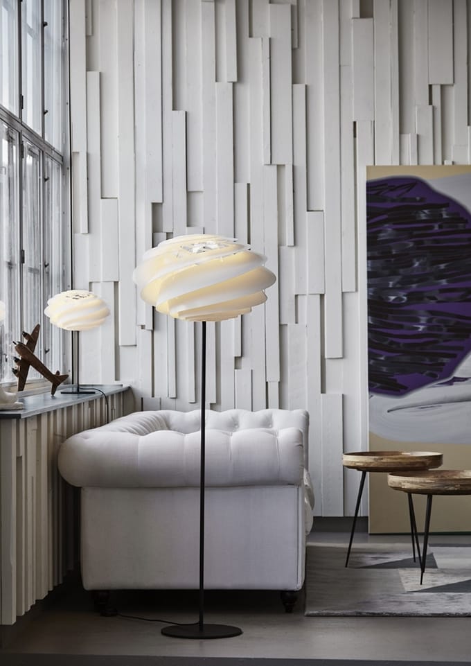 Le Klint - Swirl vloerlamp - wit