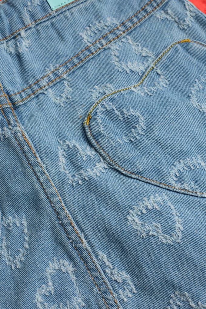 4PRESIDENT Rok Meisjes - Denim - Maat 128