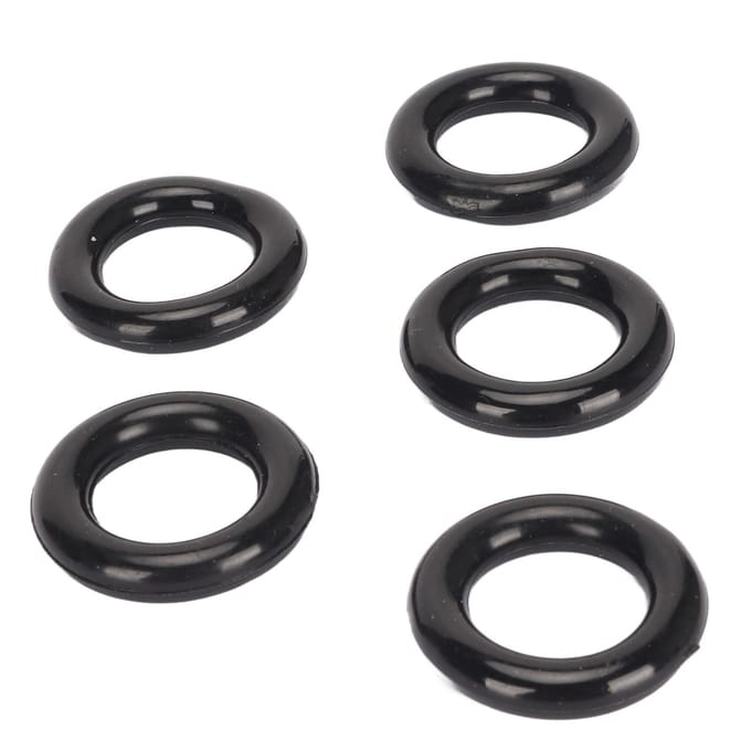 25 stuks Spoelwinder Rubberen Bandring Flexibele Elastische Spoelwinderring voor Vervanging Zwart black