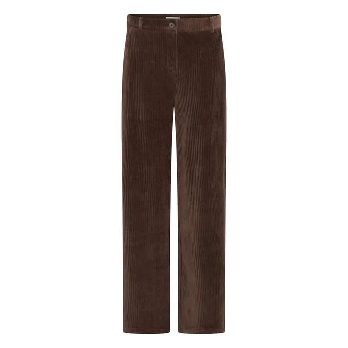 Corduroy broek met paspelzakken model 'TAMARY'