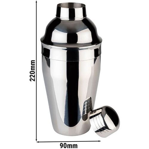 GGM Gastro (6 Stück) Shaker - CLASSIC - Edelstahl - 0,5 Liter