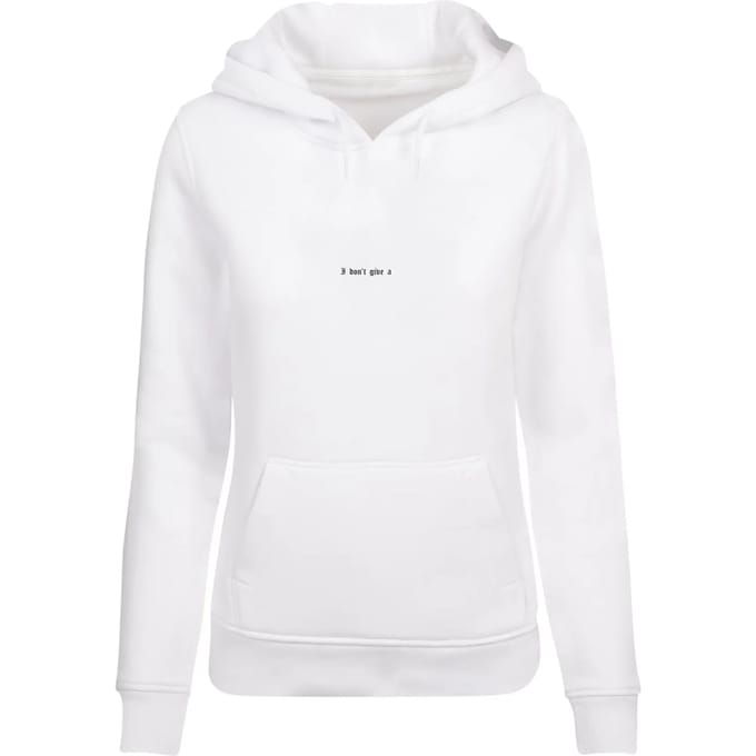 Dames Hoodie Miss Tee I Don't Give A