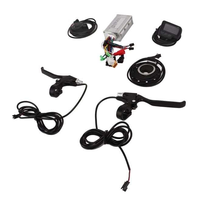 Elektrische Fiets Gemodificeerde Controller Set 17A 3 Mode Controller EN06 Paneel Duim Gashendel voor 350W black