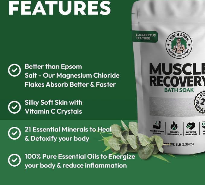 Herstel Badzout – Post Workout Magnesiumvlokken - Lavendel