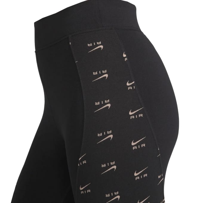 Nike Air zwarte legging met volledig logo