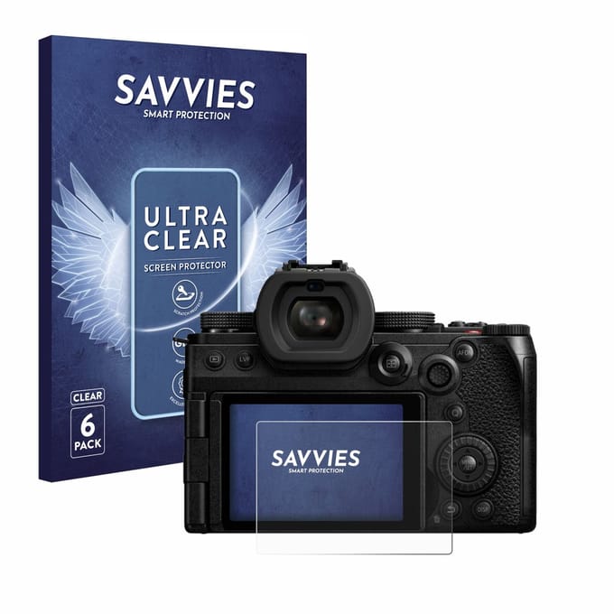 Savvies - Screenprotector voor Panasonic Lumix DC-S5II - Folie Beschermfolie transparant 6 Stuks
