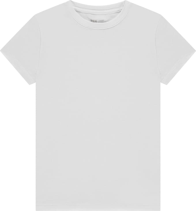 Ten Cate Basics organic cotton stretch t-shirt wit voor Jongens | Maat 98/104
