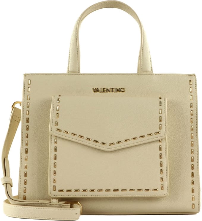 VALENTINO Handtas Dolomiti Shopping Handbag Ecru Crème